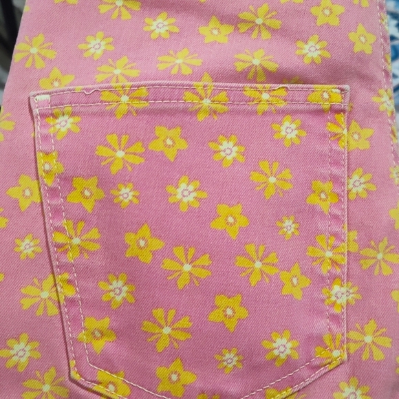 Zara Ankle Boot Crop Jeans in Floral Print Size 4 - Picture 5 of 5